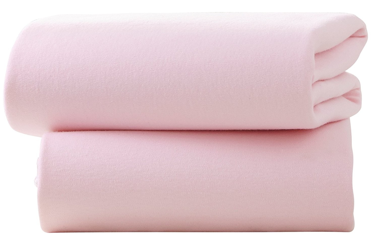 100% Brushed Cotton Flannelette Fitted Sheets Pink