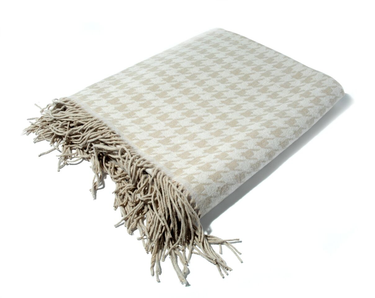 Cotton Rich Bellissimo Throw Dogtooth Check - 130 x 150cm