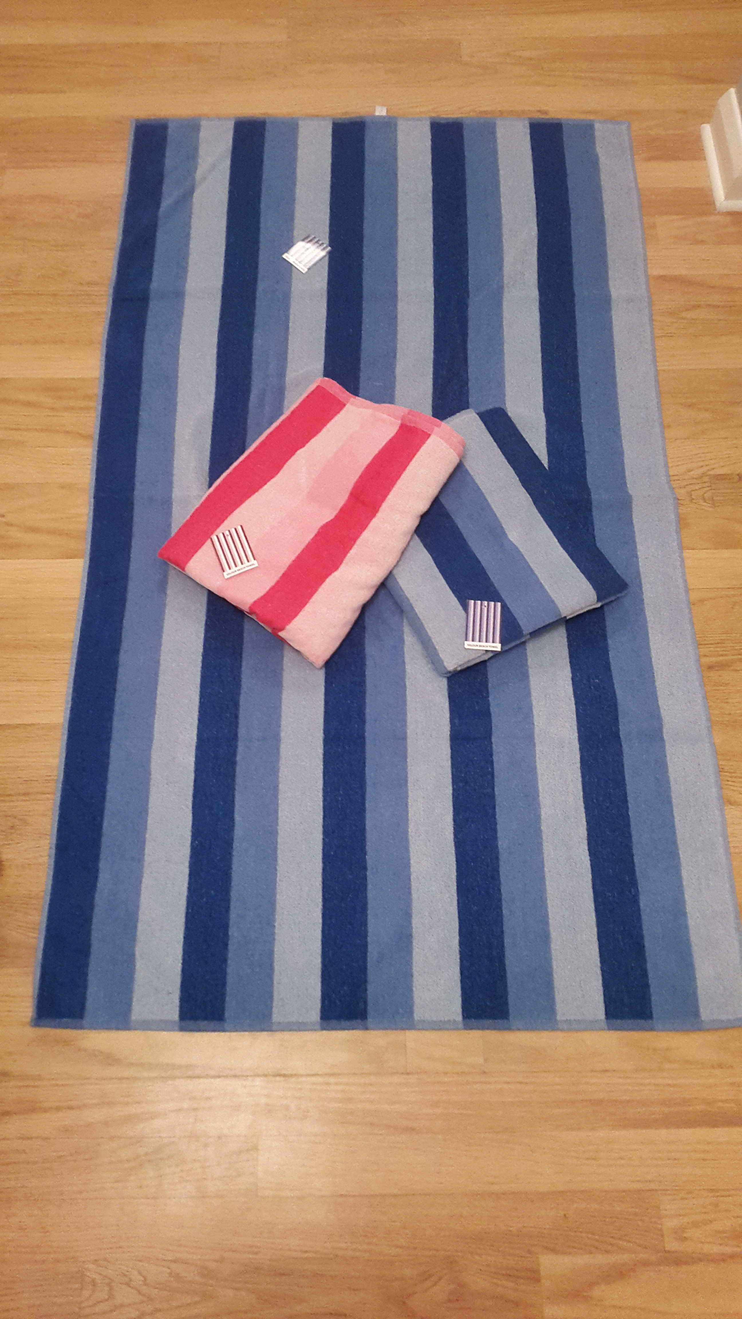 Turkish Velour Stripe Beach Towel - 90 x 155cm (Available in 2 Colours)