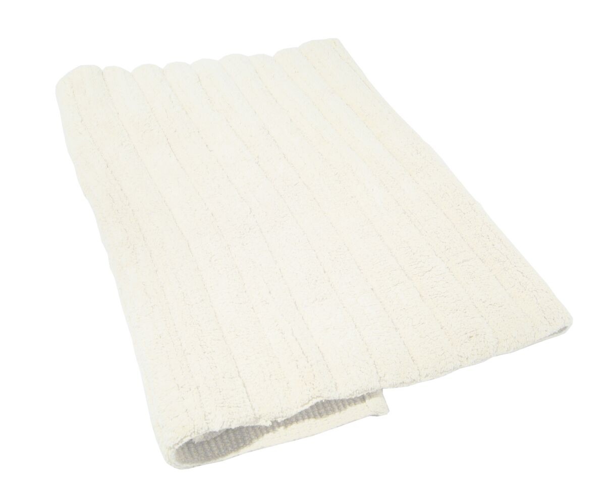 100% Cotton Ribbed Bath Mat (Available in 3 Colours)