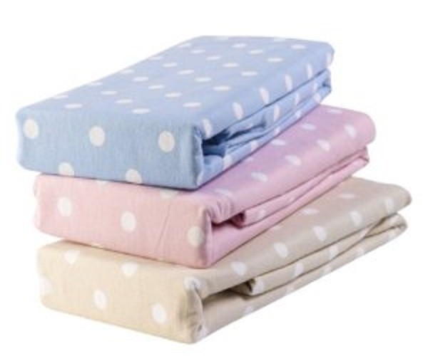 Evesham Spot 100% Brushed Cotton Fitted & Flat Sheets (Available in 3 Colours)