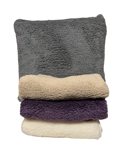 Teddy Fleece Cushions & Cushion Covers (Colour Options Available)