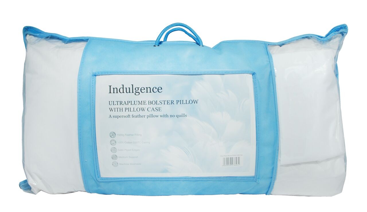 Ultraplume Bolster Pillow with Pillowcase