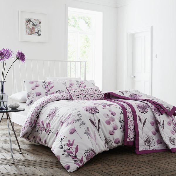 Inky Quilted Bedspread (Available in 3 Colours)