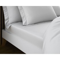Bellissimo 1000TC 100% Cotton Fitted Sheets White (Size Options Available)