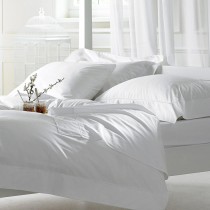 Bellissimo 400 TC Pure Cotton Duvet Cover Sets White (4 Sizes Available)