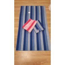 Turkish Velour Stripe Beach Towel - 90 x 155cm (Available in 2 Colours)