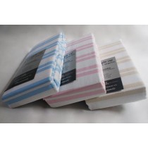 Burford Stripe 100% Brushed Cotton Pillowcase Pairs (Available in 3 Colours)