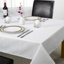 Chequers Table Cloth White (2 Sizes Available)
