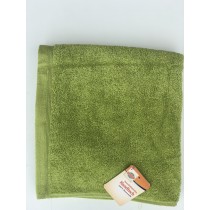 Green 100% Cotton Terry Dobby Towel (Available in 5 Sizes)
