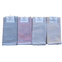 Bellissimo Home Salcombe Stripe 3 Pack Tea Towel (4 Colours Available)
