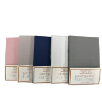 Opus Polycotton Flat Sheets (Colour & Size Options Available)