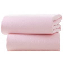100% Brushed Cotton Flannelette Fitted Sheets Pink