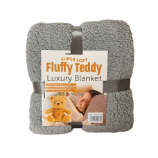 Teddy Fleece Blanket 127 x 150cm (6 Colours Available)