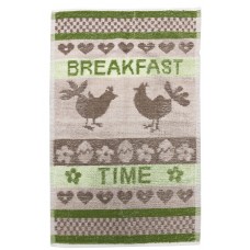 Pack of 12 100% Cotton Terry Towelling Jacquard Kitchen Towel (3 Designs Available)