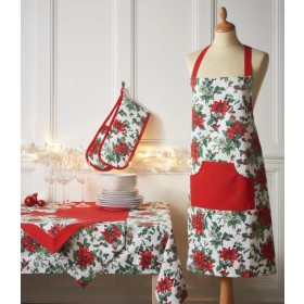 Poinsettia Trail Tablecloth (Available in 3 Sizes)