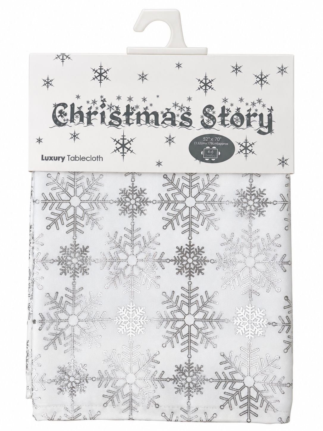 Christmas Story Luxury Snowflake Tablecloths